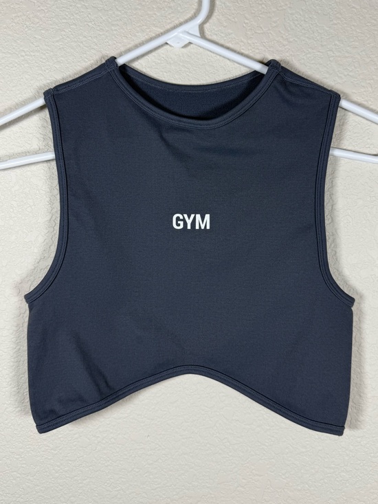 Tops - GYM Women's Dark Grey Crop Tank Top